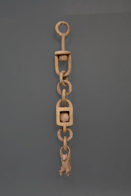 Complete Wooden Chain After 
		First Sanding