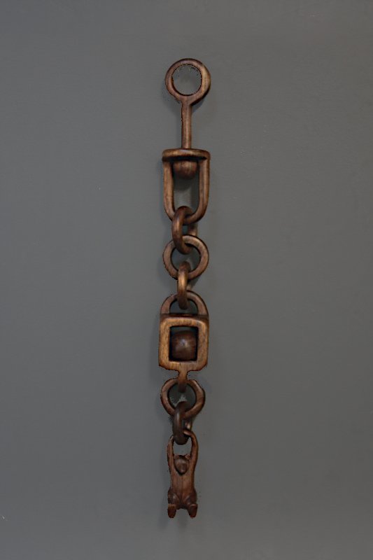 Complete Wooden Chain With 
		Oil Finish Applied