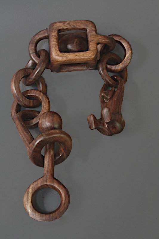 Complete Wooden Chain With 
		Oil Finish Applied