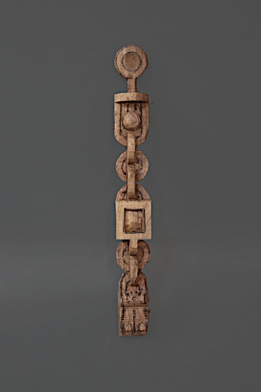 Front View of Chain 
		Roughed Out in Three Dimensions
