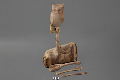 Three pieces after final sanding.