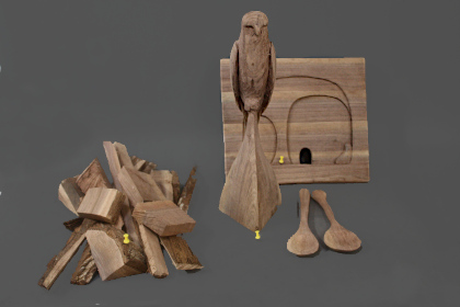 Five carvings from red section nearly finished.