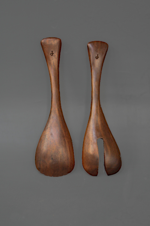 Walnut Salad Servers